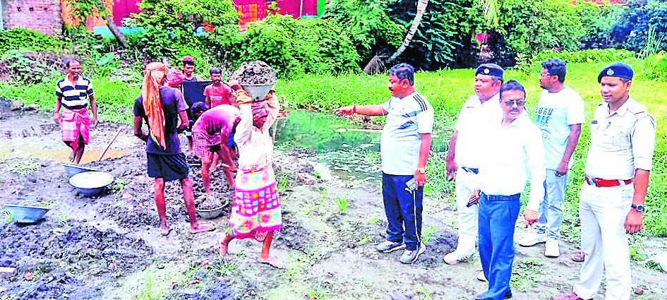 पाटे गये तालाब की फिर से हुई खुदाई
