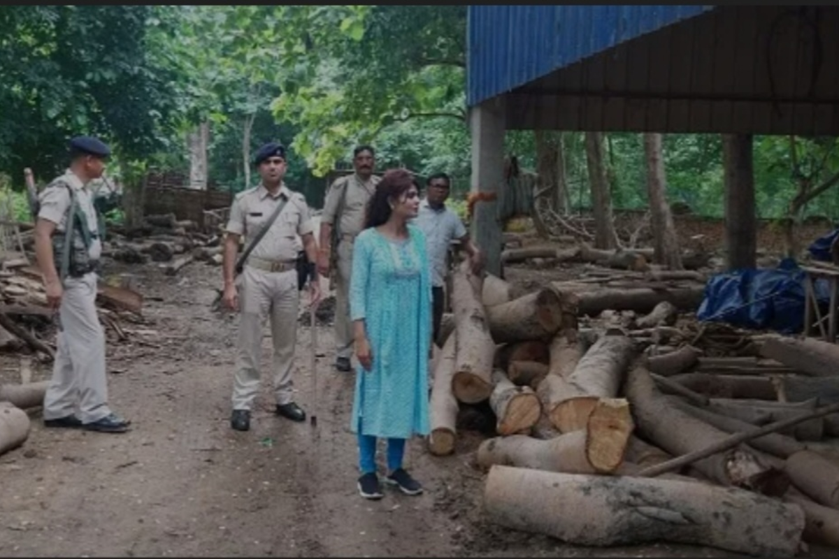 जमशेदपुर : अवैध आरा मिल के खिलाफ प्रशासन ने की कड़ी कार्रवाई, 15 ट्रैक्टर लकड़ियां और मशीन जब्त