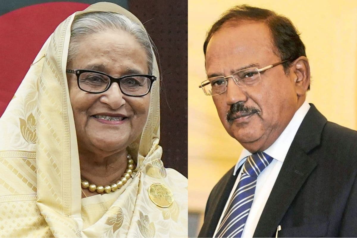 Bangladesh Violence: शेख हसीना से मिले NSA अजीत डोभाल, हिंडन एयरबेस पर घंटों हुई बातचीत