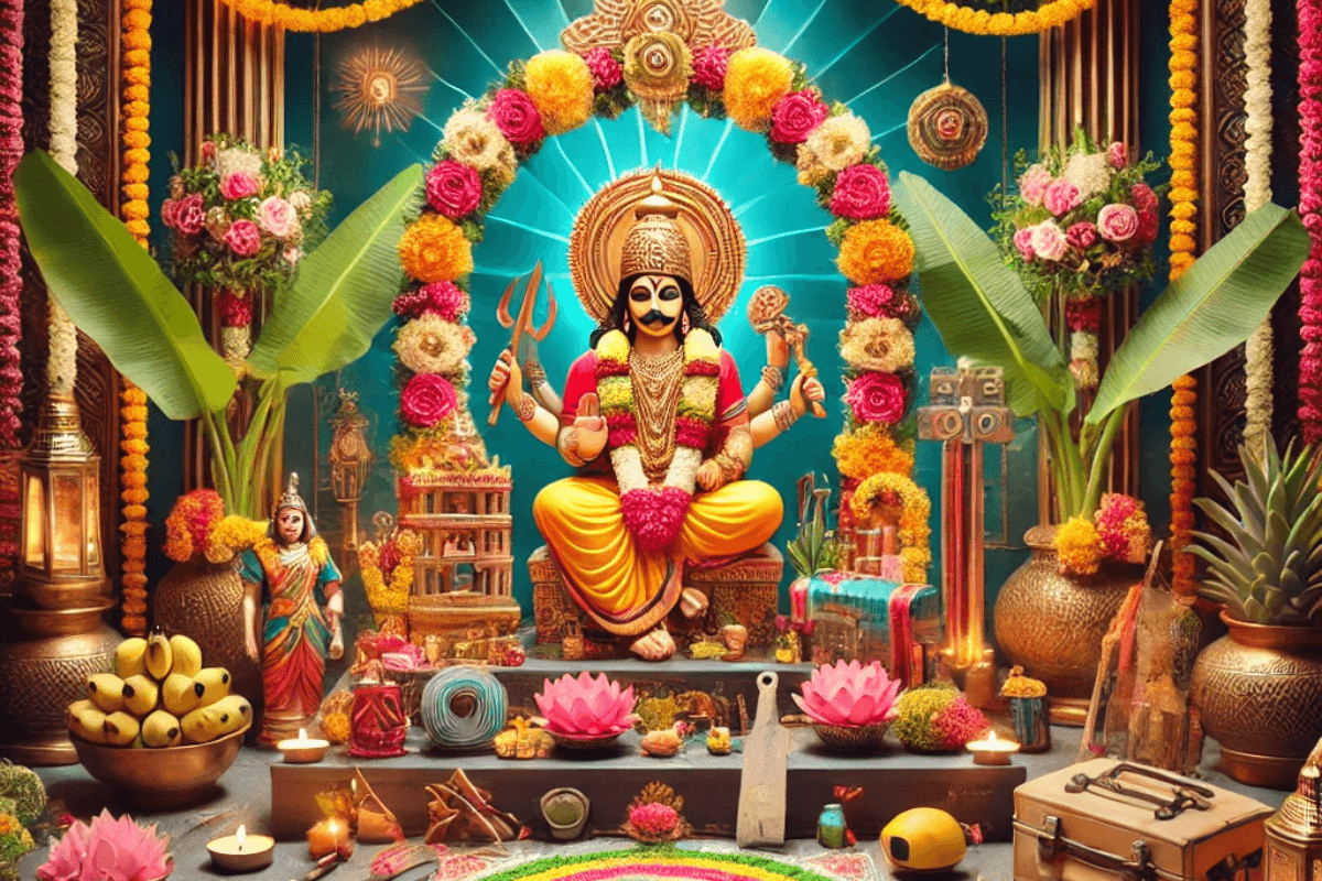 Vishwakarma Pooja Decoration Idea: विश्वकर्मा पूजा पर इस तरह सजायें पूजा घर, नोट करें आवश्यक सामग्री