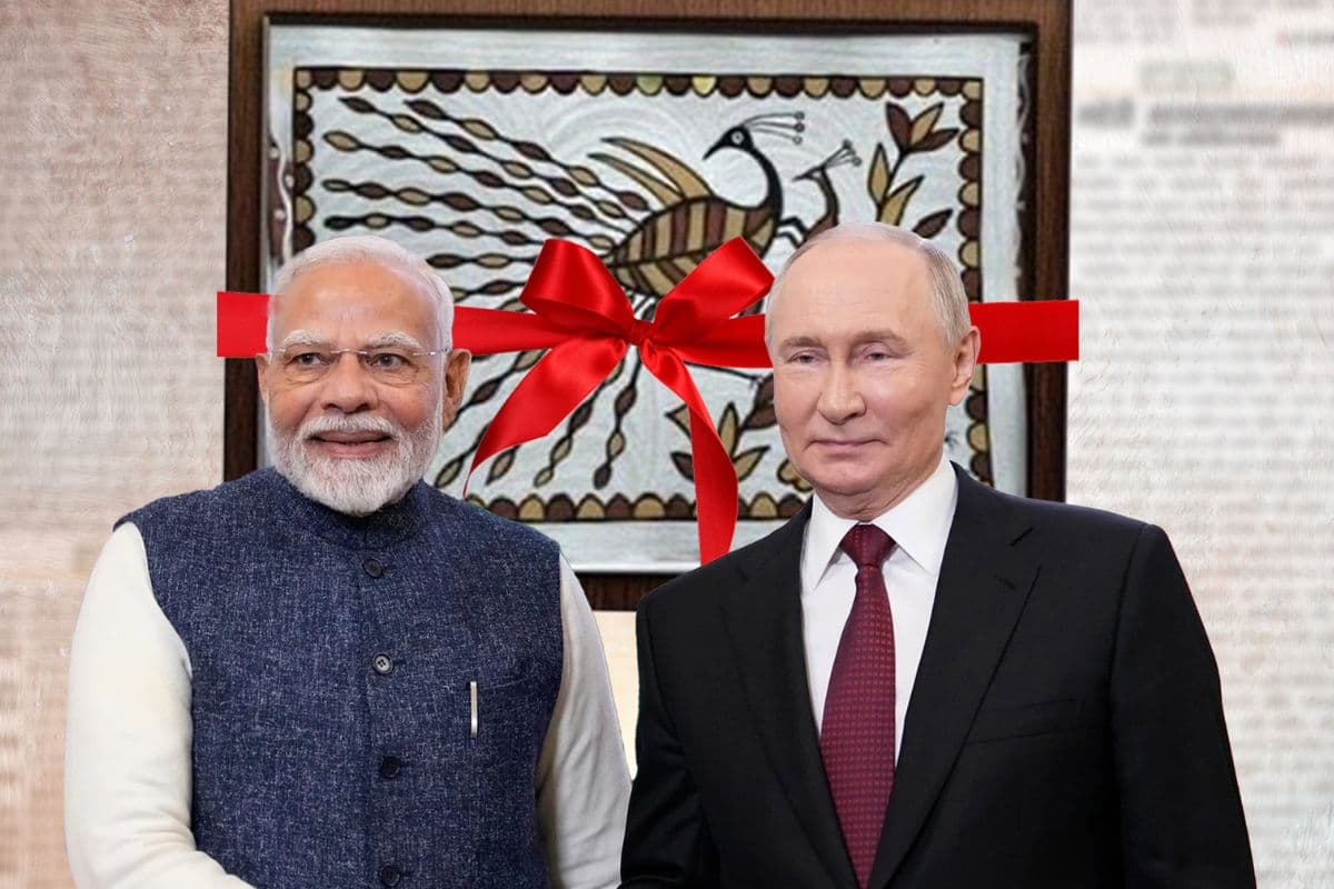 PM Modi ने BRICS Summit के दौरान रूसी राष्ट्रपति पुतिन को गिफ्ट की सोहराई पेंटिंग
