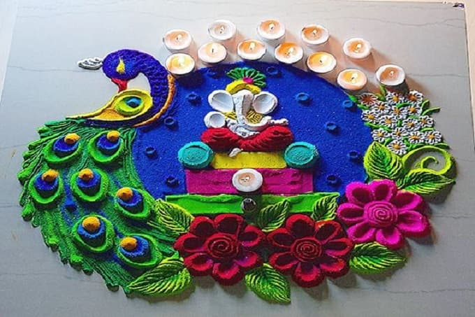 Dhanteras Rangoli Design: धनतेरस पर बनाएं यह 5 तरह की सुंदर रंगोली, आप भी बनाएं