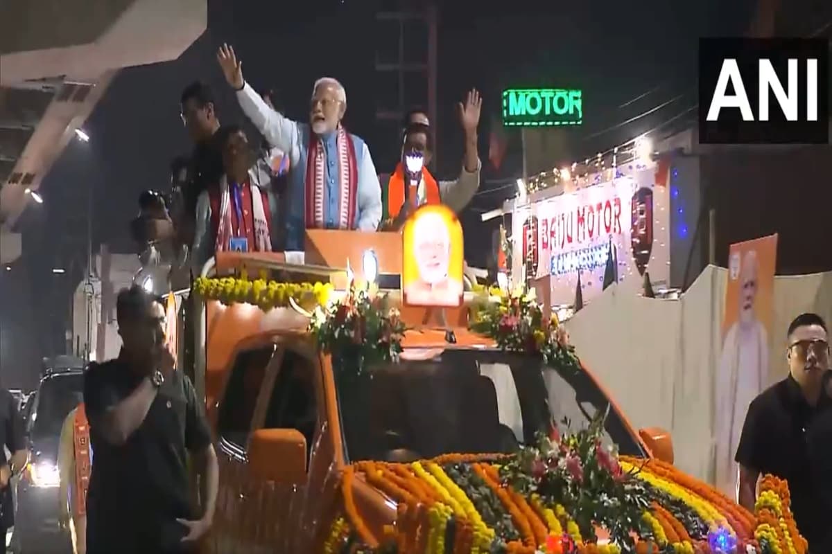 PM Modi Mega Road Show: रांची में पीएम मोदी का मेगा रोड शो, उमड़ा जनसैलाब