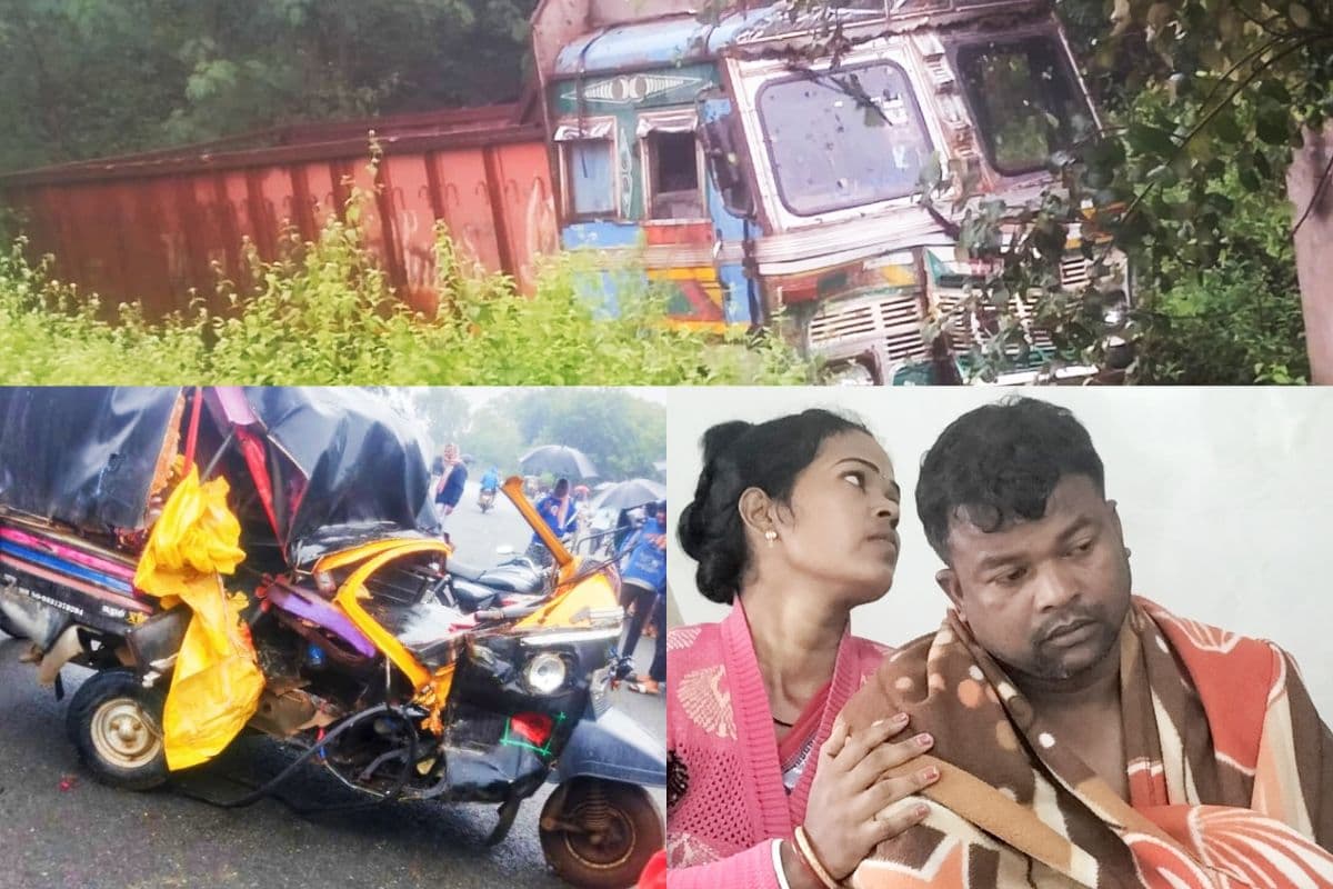 PHOTOS: झारखंड-ओडिशा सीमा पर भीषण सड़क हादसा, रायरंगपुर में ट्रक ने 7 को रौंदा, 4 की मौत
