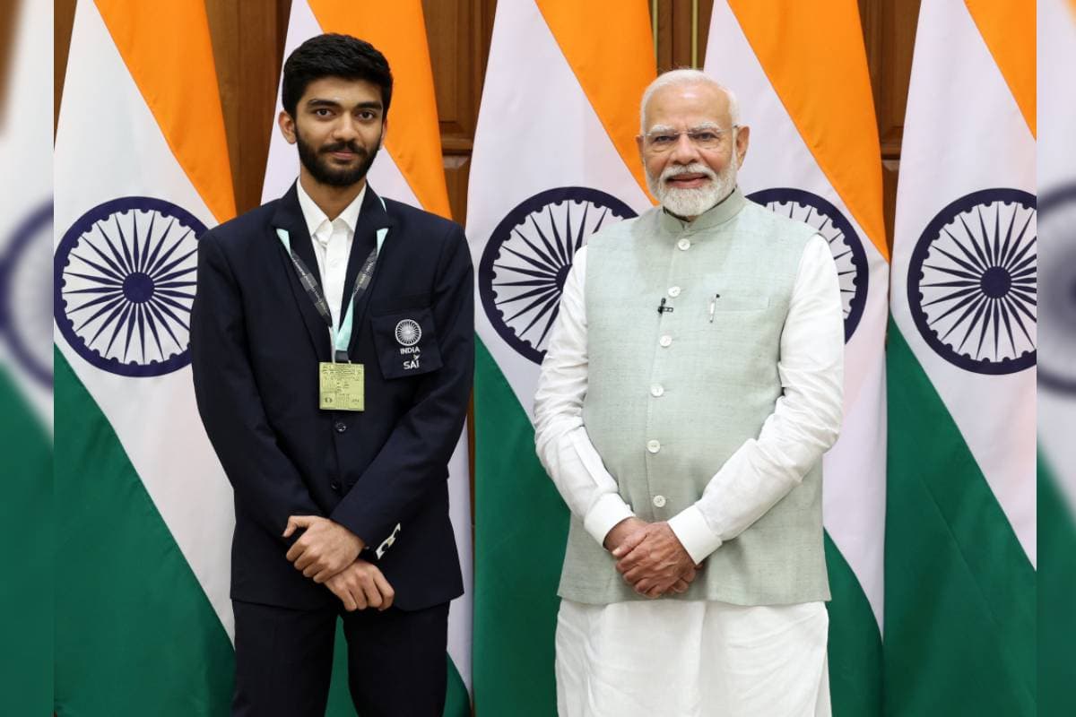 D Gukesh and PM Modi D Gukesh and PM Modi