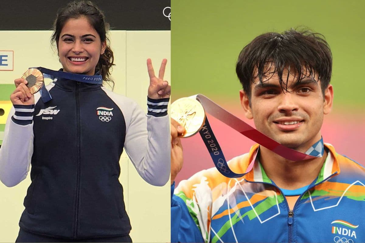 Manu Bhaker and Neeraj Chopra Manu Bhaker and Neeraj Chopra
