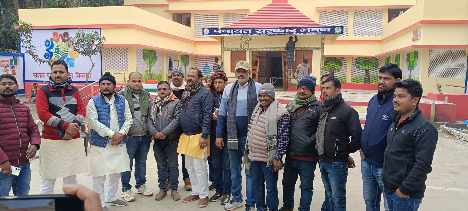 प्रगति यात्रा की तैयारी का जदयू जिलाध्यक्ष ने लिया जायजा
