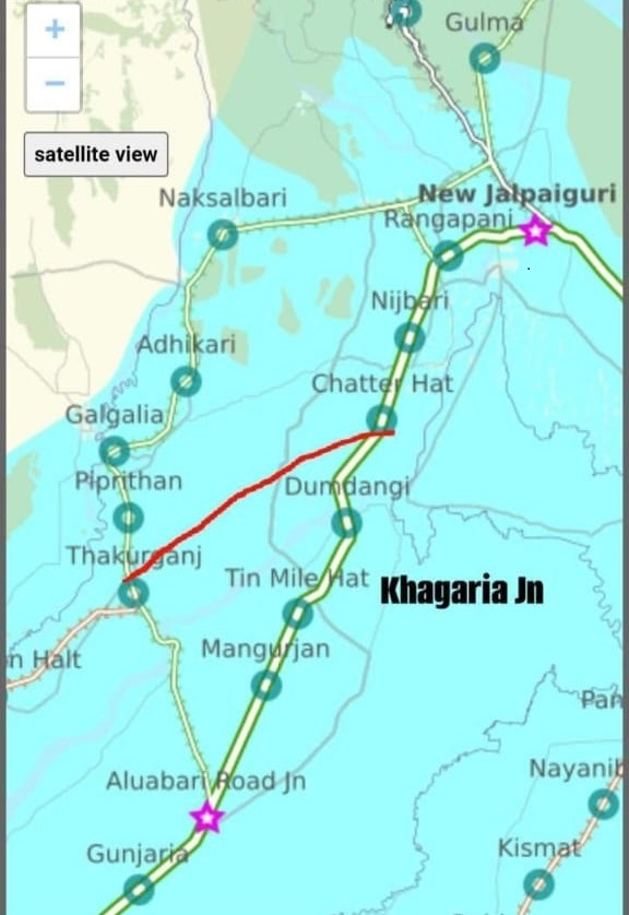 ठाकुरगंज – चटेरहाट के बीच नयी रेल लाइन के लिए फाइनल लोकेशन सर्वे हुआ शुरू