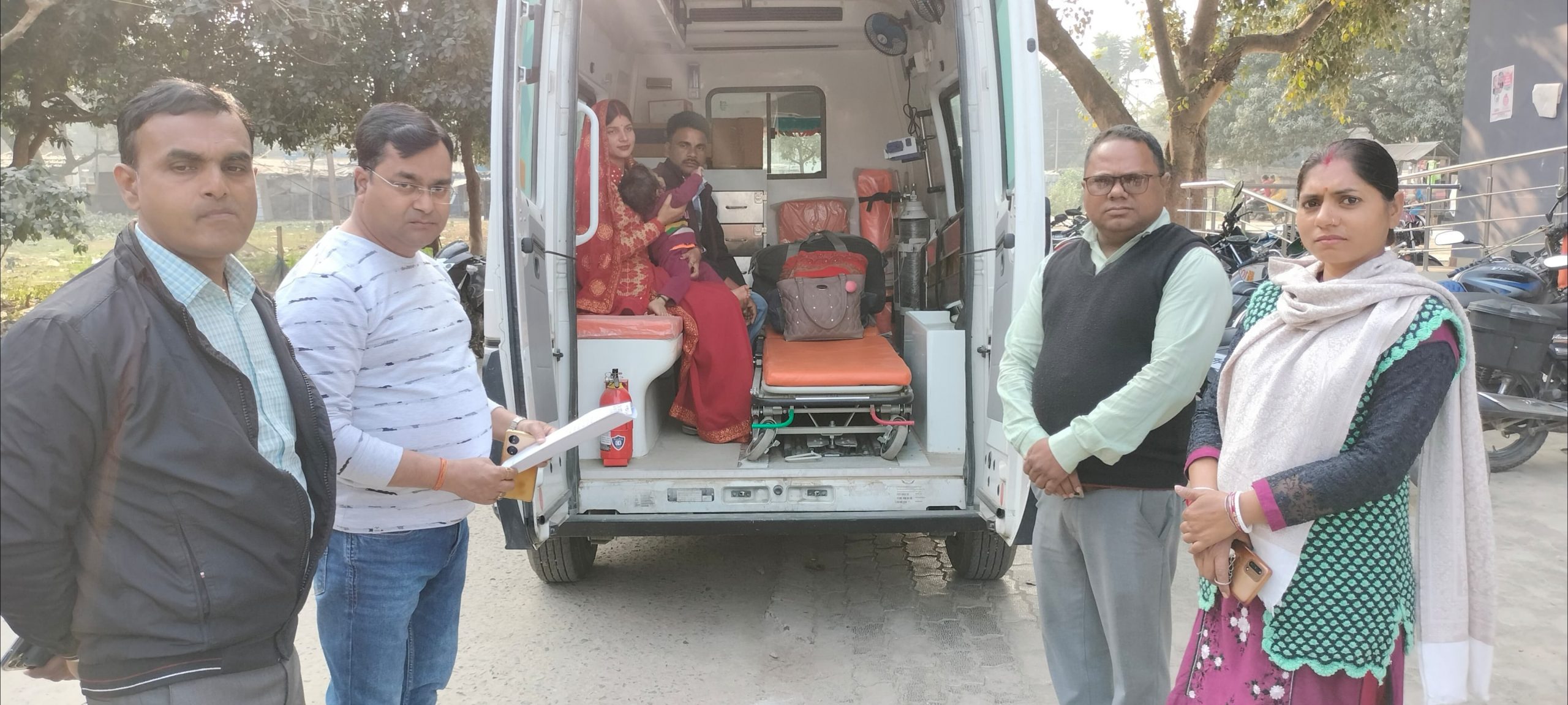 हृदय रोग से ग्रसित बच्चा को सरकारी स्तर पर इलाज को ले भेजा गया अहमदाबाद