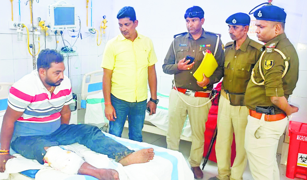 एसटीएफ के साथ मुठभेड़ में बेगूसराय के इनामी अपराधी को लगी गोली, जख्मी हालत में गिरफ्तार