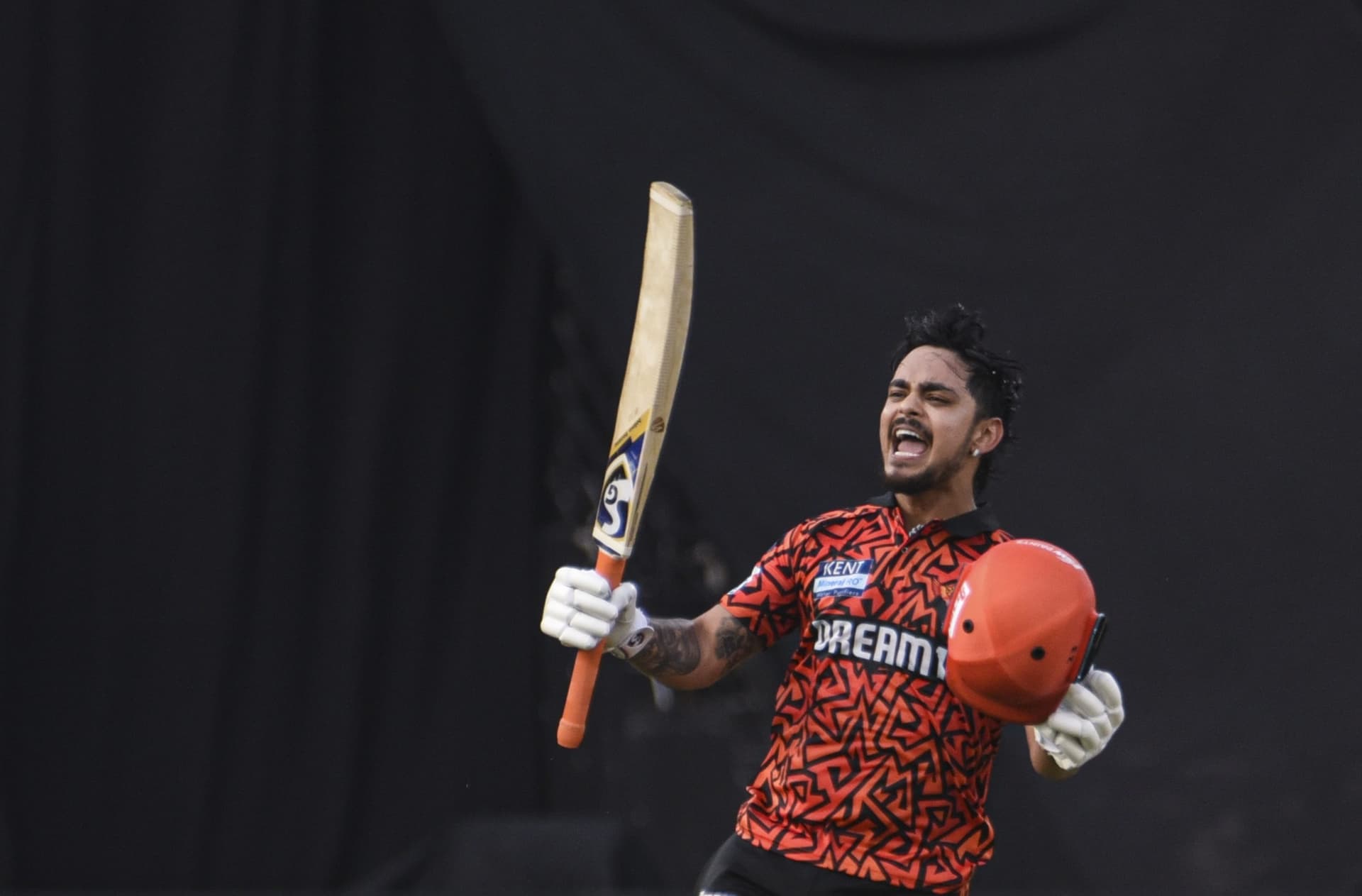 SRH vs RR: Ishan Kishan celebrates his century SRH vs RR: Ishan Kishan celebrates his century