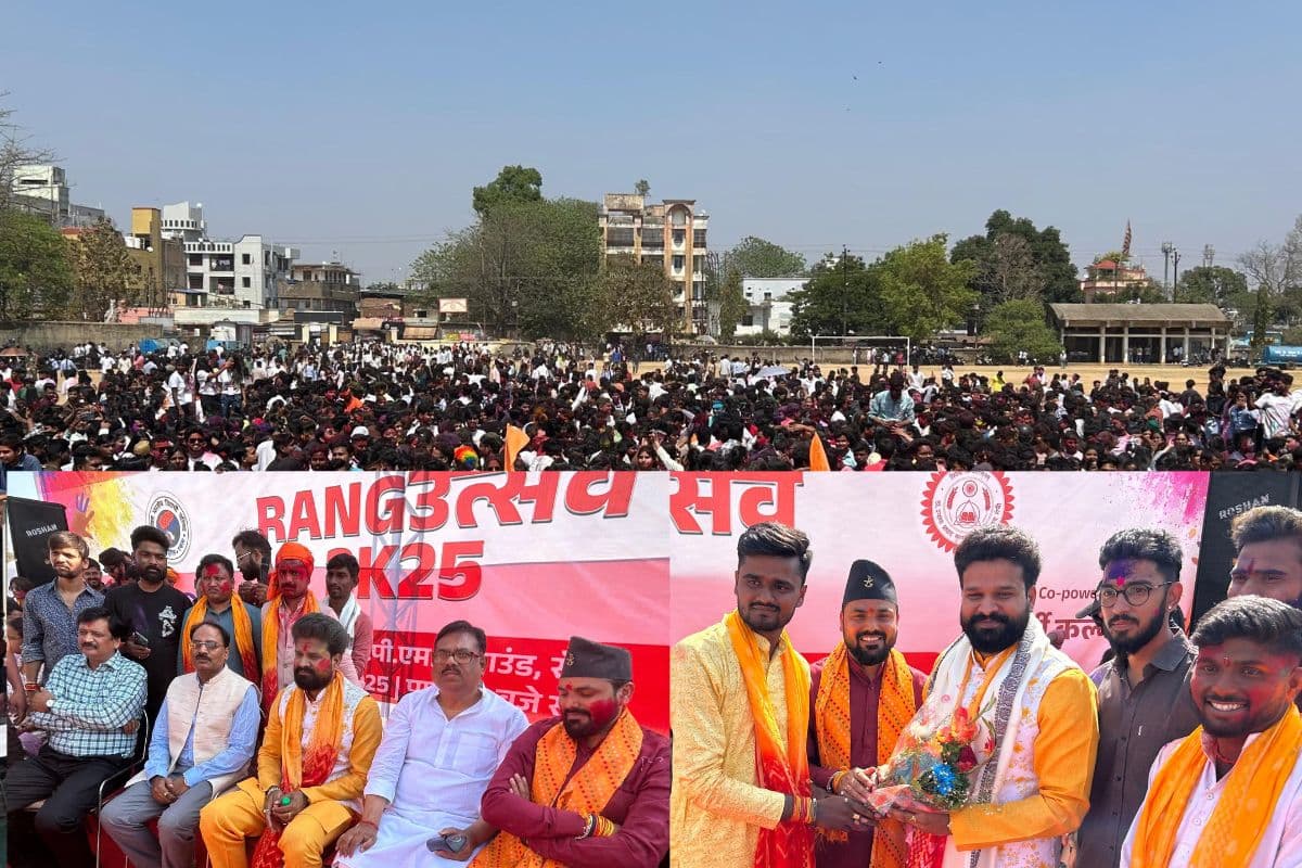 Holi 2025: DSPMU में ABVP का रंगोत्सव, भोजपुरी गायक रितेश पांडेय के गीतों पर होली के रंग में रंगी रांची