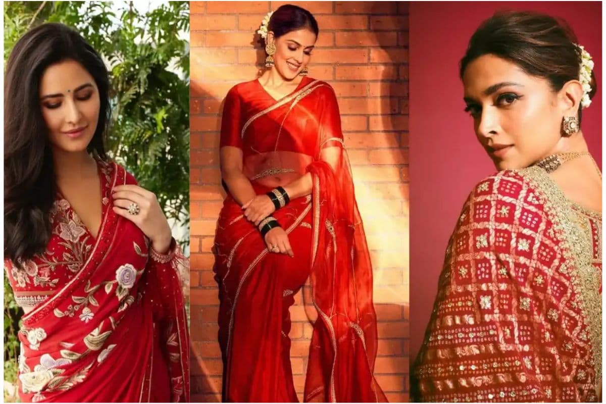 Chaitra Navratri Red Saree: नवरात्रि में लाल साड़ी पहन कर बिखरे अपना जादू,सेलीब्रिटी स्टाइल में पाएं आकर्षक लुक