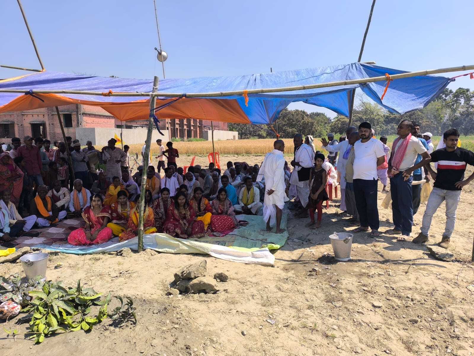 भगैत महासम्मेलन के वार्षिक महाधिवेशन को ले किया गया ध्वजारोहण