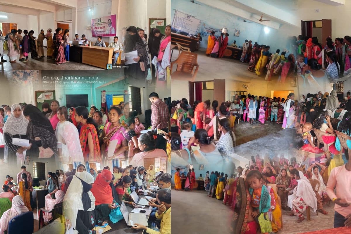 Maiya Samman Yojana: आधार सीडिंग के लिए शिविर में उमड़ी महिलाओं की भारी भीड़, लगी लाभुकों की लंबी कतार