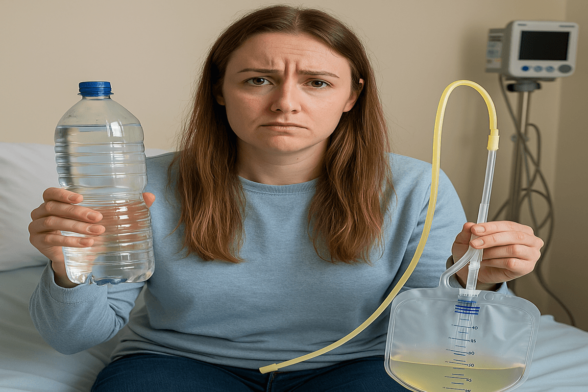 AI Image of Painful Story of Woman Not Urinating For 14 Months