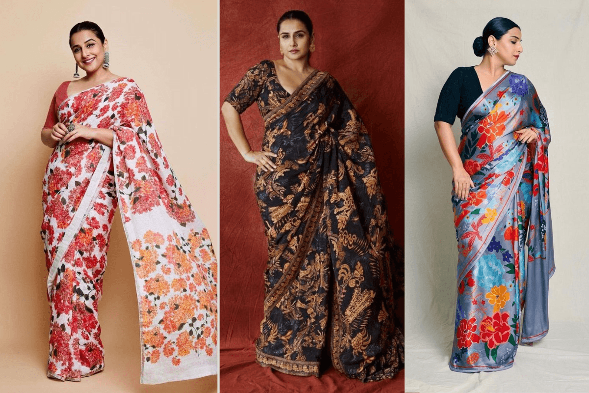 Vidya Balan Saree Look: गर्मियों में भी लगेंगी कूल – देखें विद्या बालन के लेटेस्ट साड़ी लुक्स