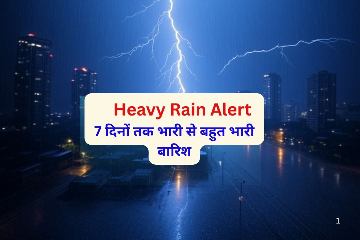 Heavy Rain Alert: इन राज्यों में अगले 7 दिनों तक भारी से बहुत भारी बारिश, IMD ने जारी किया अलर्ट