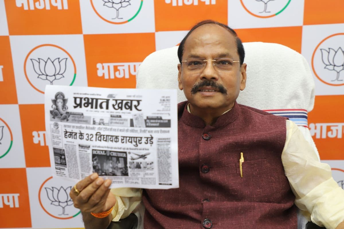 'झारखंड में 700 करोड़ का शराब घोटाला, CBI-ED से बचने के लिए हेमंत सोरेन ने विनय चौबे को भिजवाया जेल' बोले रघुवर दास