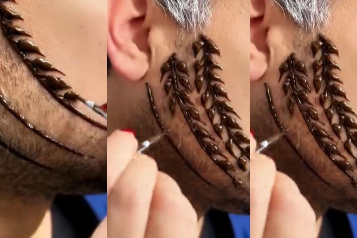 Unique Mehndi Design Viral: हाथ-पैर हुआ पुराना, चेहरे पर इस तरह मेहंदी लगाने का आया जमाना, वीडियो वायरल
