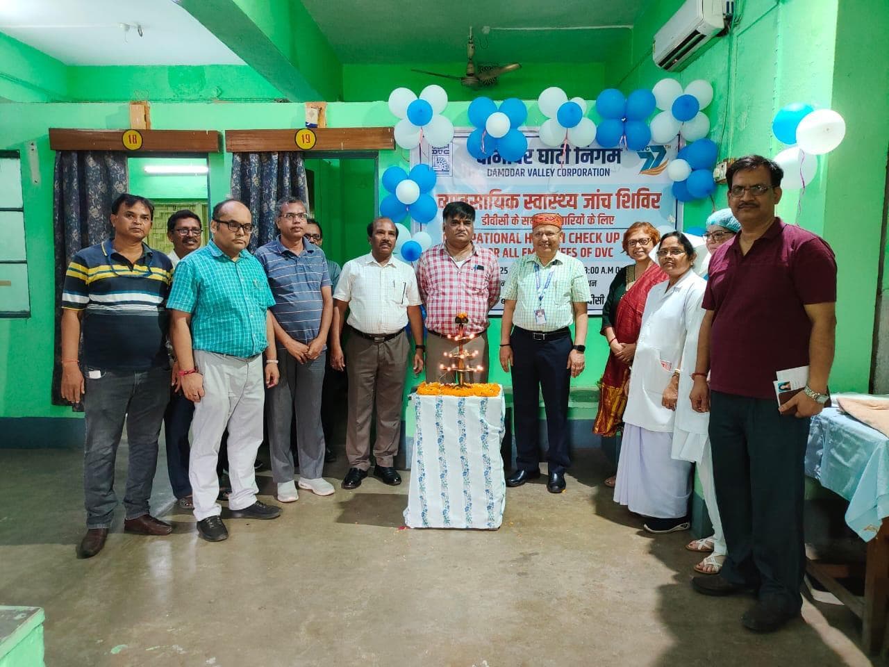 Dhanbad News : डीवीसी ने कर्मियों के लिए शुरू किया 13 दिवसीय स्वास्थ्य जांच शिविर