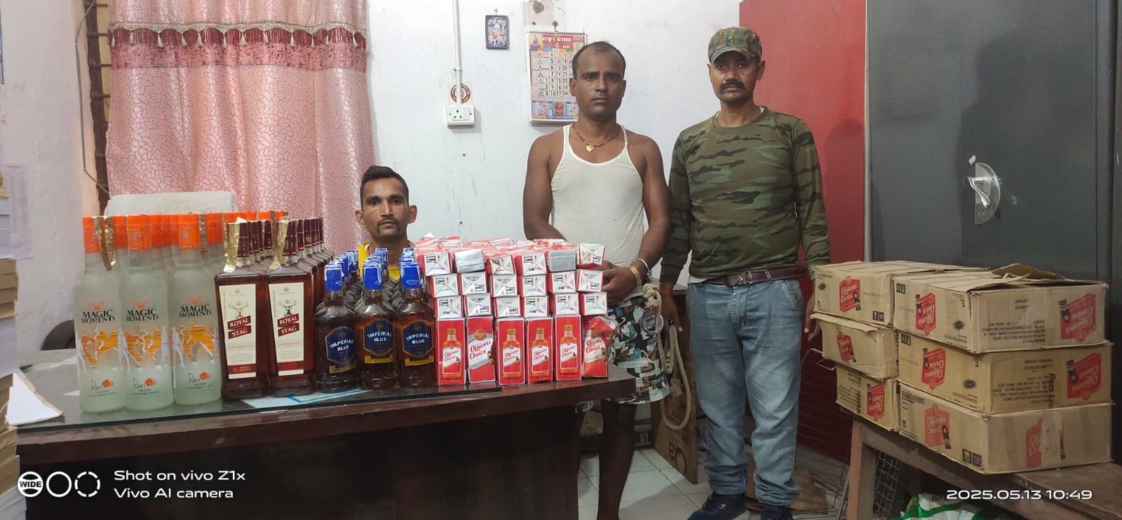129 लीटर विदेशी शराब बरामद, तस्कर गिरफ्तार