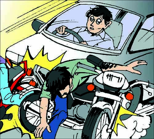 Deoghar news : ऑटो-बाइक की टक्कर में दो घायल, अन्य हादसे में दो जख्मी