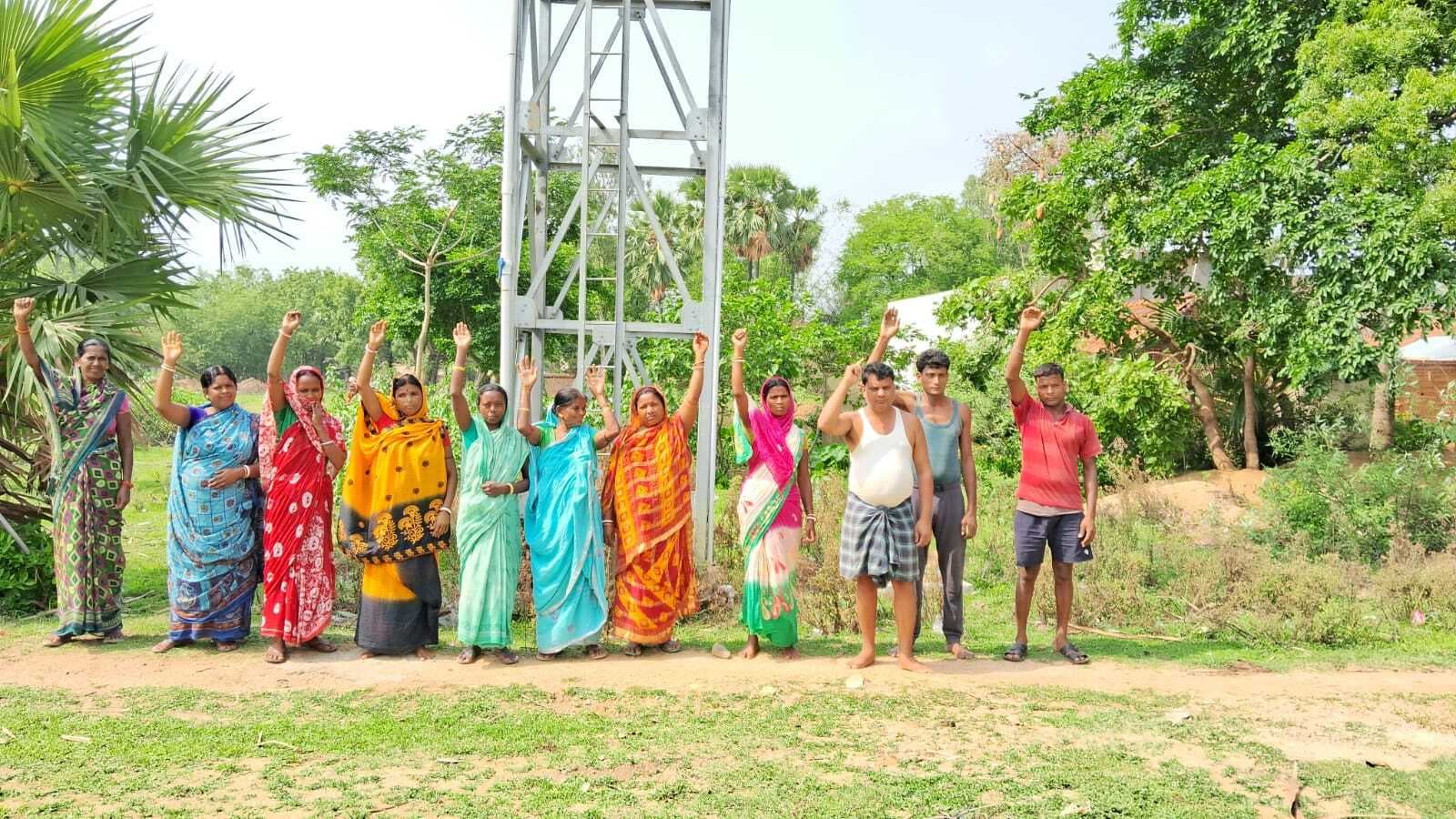 नगरी के बढ़ई टोला में जलमीनार खराब, पेयजल संकट