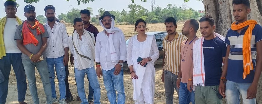 चिराग पासवान के आरा आगमन को लेकर किया जनसंपर्क