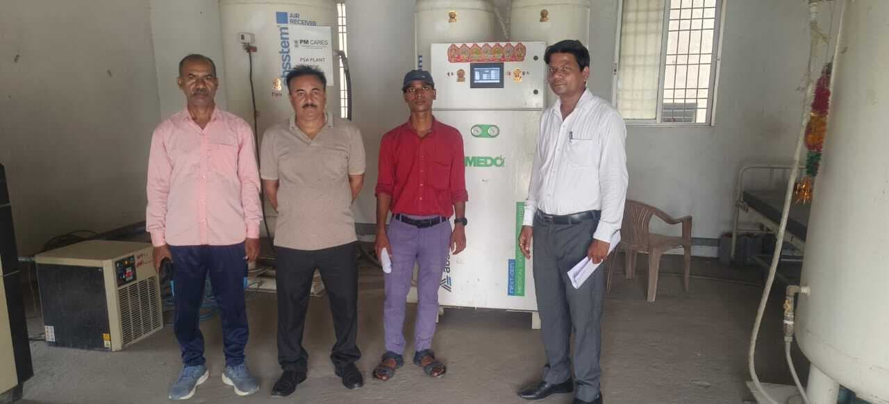 सदर अस्पताल के ऑक्सीजन प्लांट का हुआ मॉकड्रिल