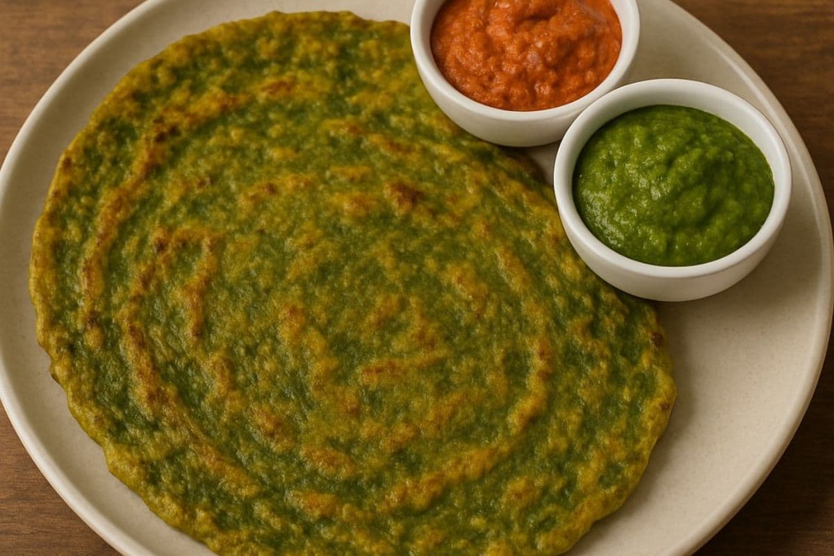 palak chilla recipe
