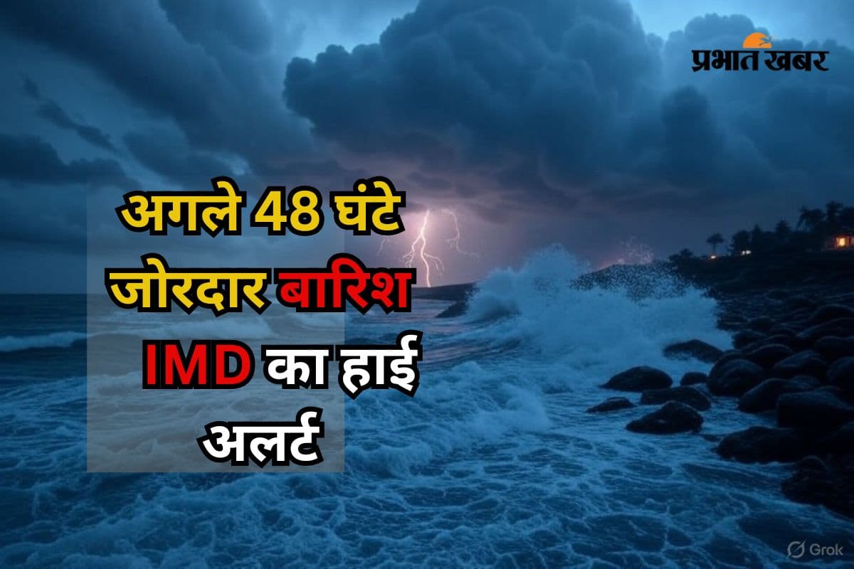 Heavy Rain Warning: अगले 48 घंटे जोरदार बारिश, IMD का हाई अलर्ट, आंधी की तरह चलेंगी हवा