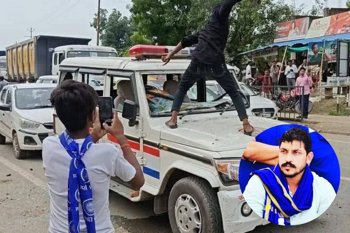 पुलिस गाड़ियों में तोड़फोड़… आगजनी-पथराव, NSA की कार्रवाई तय, देखें वीडियो