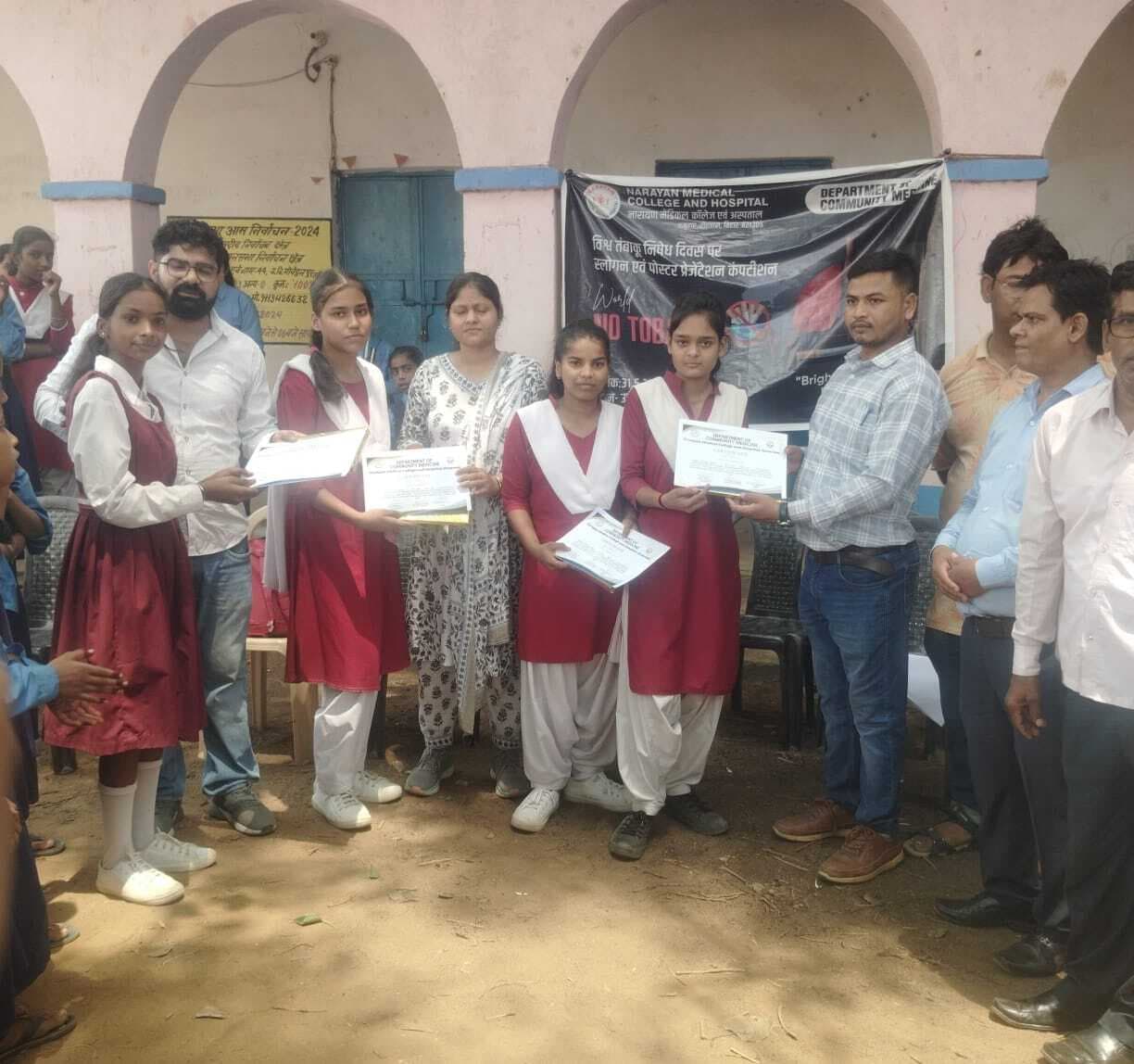 मेडिसिन विभाग ने तंबाकू के खिलाफ चलाया जागरूकता कार्यक्रम