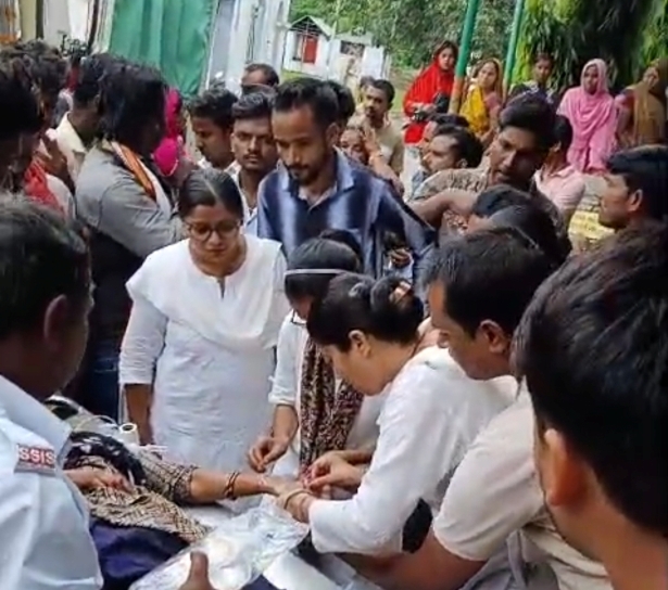 अज्ञात वाहन के धक्के से महिला की मौत