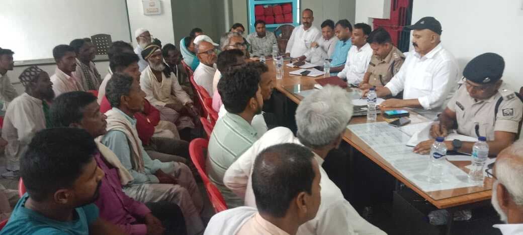 मुहर्रम को लेकर शांति समिति की हुई बैठक