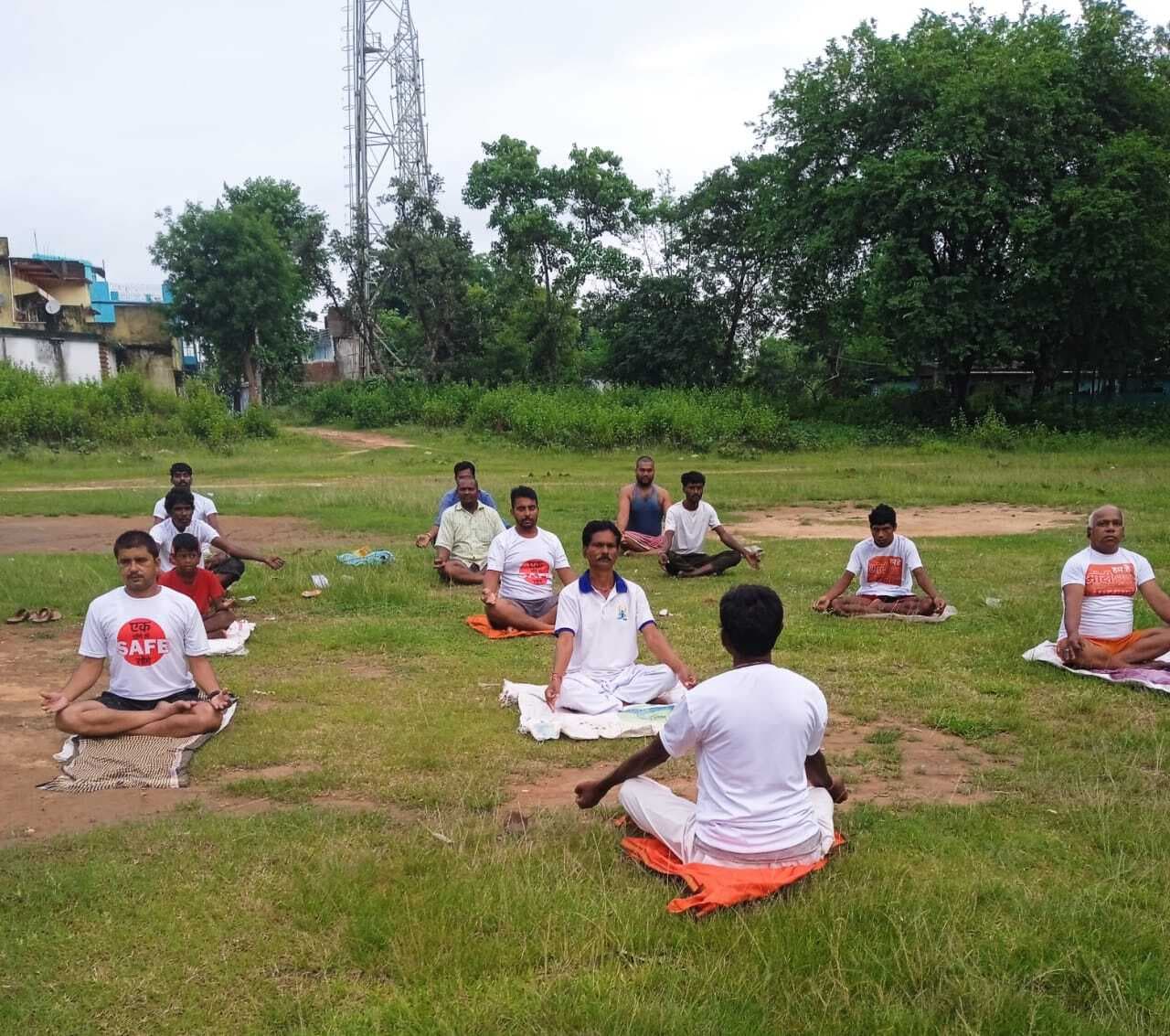 तमाड़ में योग दिवस पर भाजपा मंडल ने लगाया योग शिविर