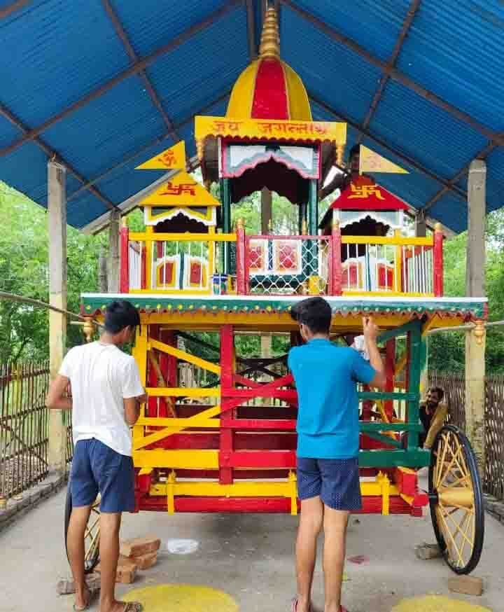 पूर्णिया में रथ यात्रा की तैयारी, 48 घंटे बाद नगर भ्रमण को निकलेंगे भगवान जगन्नाथ