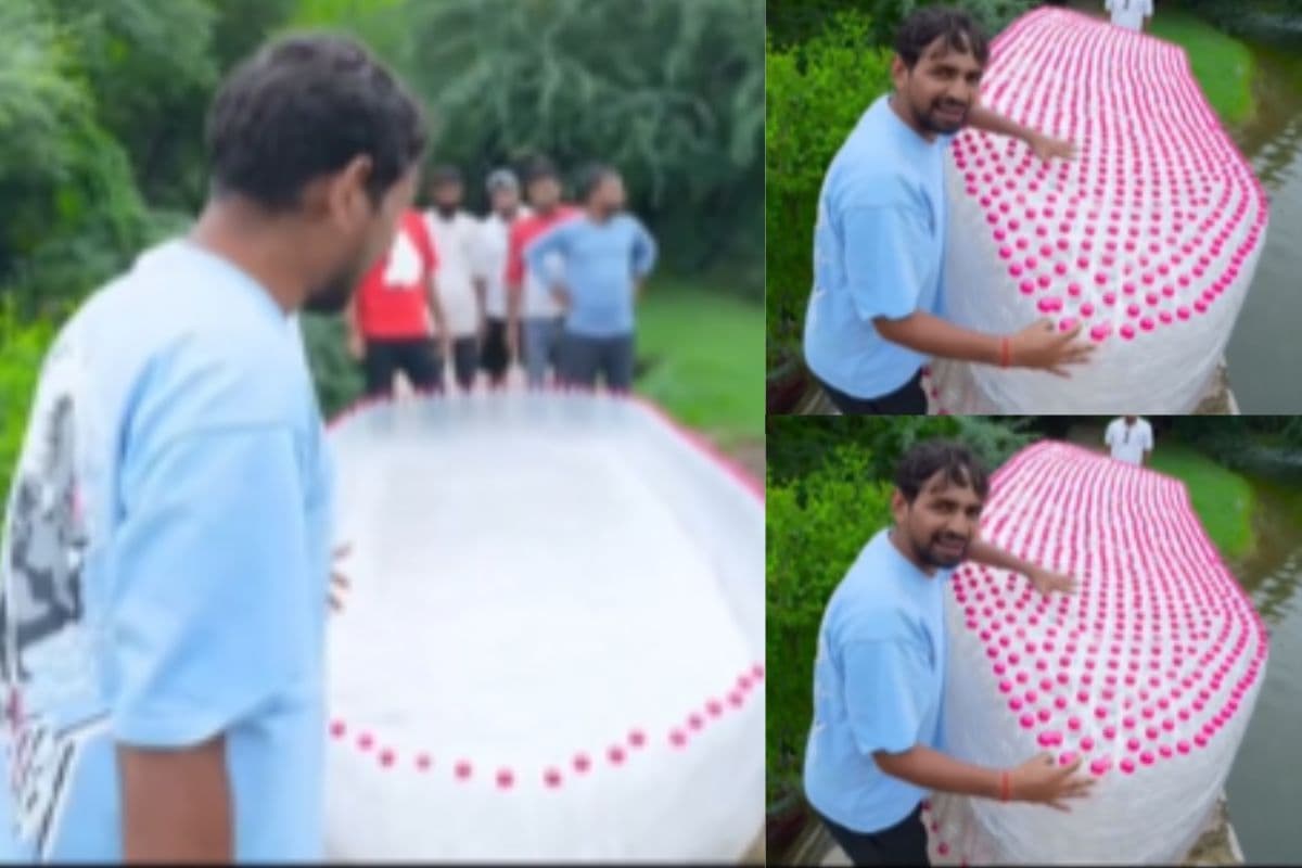 Viral Video: प्लास्टिक की बोतलों से बनाकर नाव, नदी में करने चले बोटिंग, वीडियो देखकर घूम जाएगा सिर