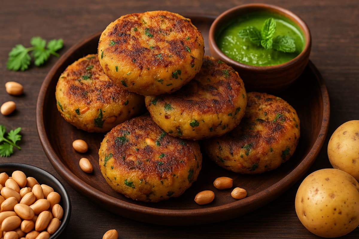 aloo peanut tikki recipe aloo peanut tikki recipe