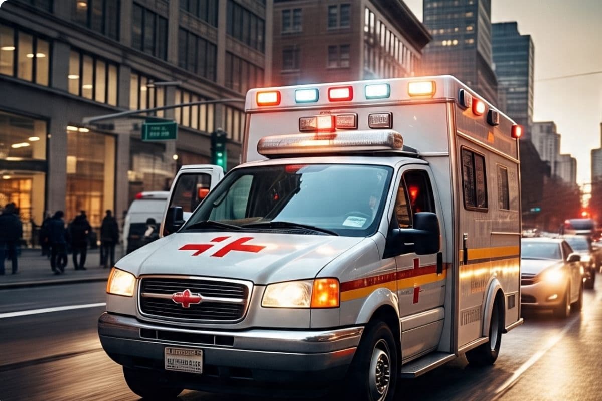 ambulance in Gaya Ji