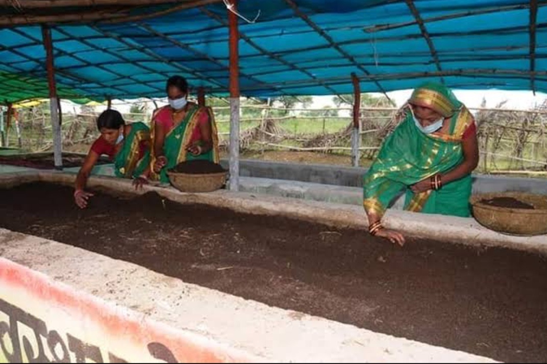 Motihari: गोढ़वा और रुलही पंचायत में बन रही जैविक खाद