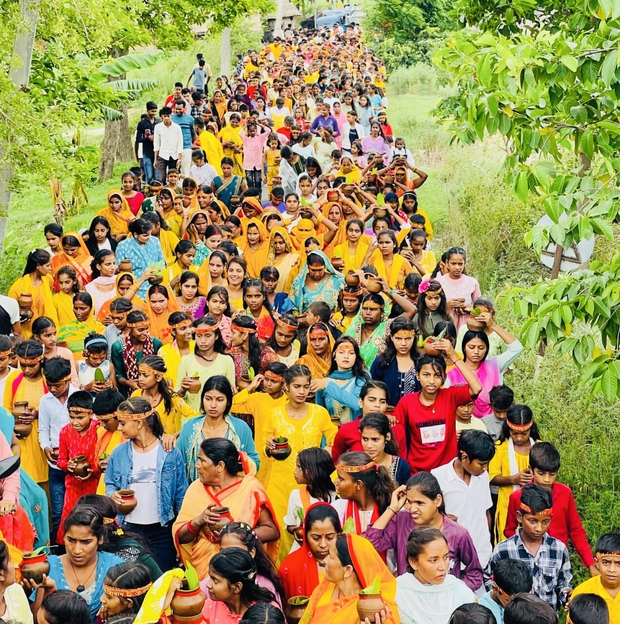 कलशयात्रा में 51 सौ कन्याओं समेत हजारों श्रद्धालु हुए शामिल