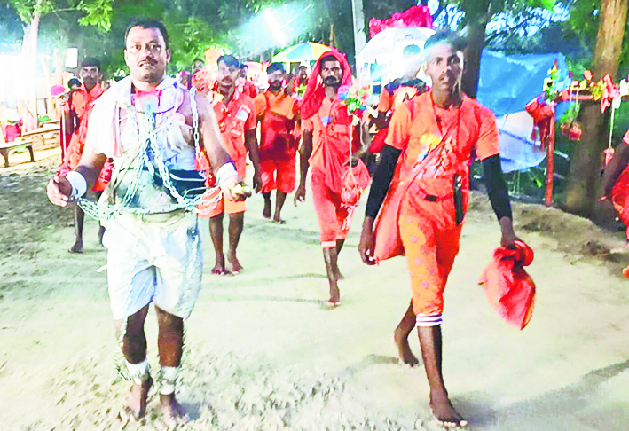 Bhagalpur news बटेश्वरनाथ धाम में उमड़ी श्रद्धालुओं की भीड़