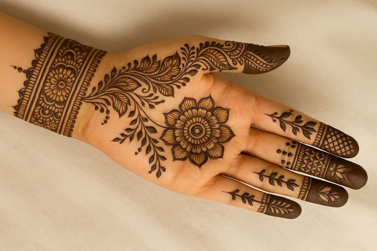 Mehndi Design: सावन के महीने में हाथों की खूबसूरती बढ़ाएं इन शानदार मेहंदी डिजाइन से