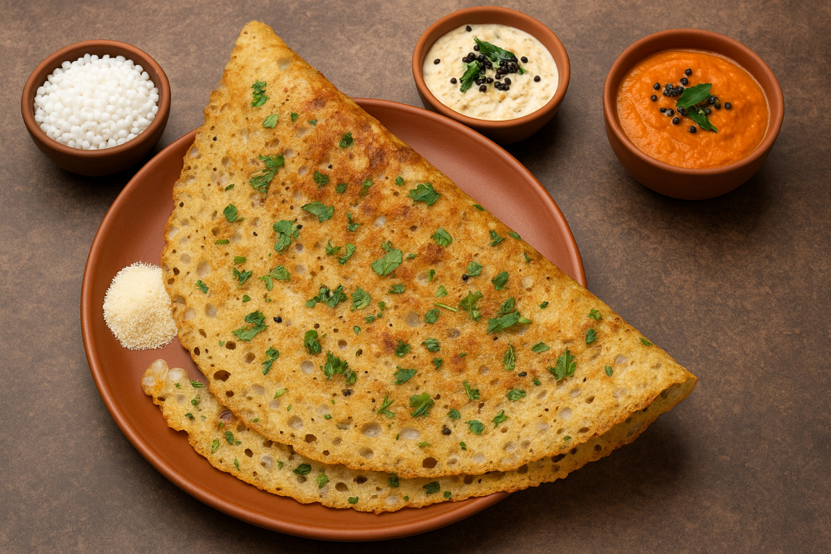 Sabudana Rava Dosa Recipe: स्वाद और सेहत का जबरदस्त तड़का, 5 मिनट में इस तरह बनाएं क्रंची साबुदाना-रवा डोसा