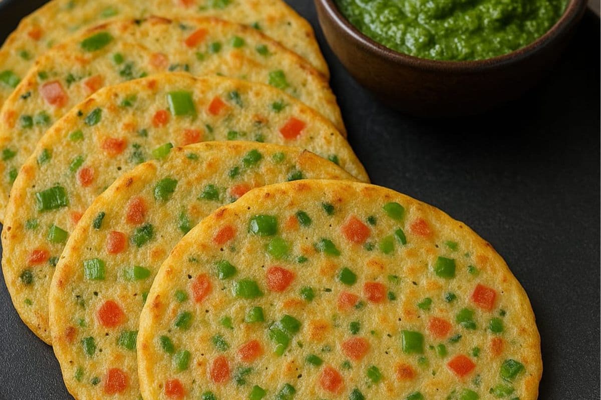 Sooji Chilla Recipe: सब्जियों से भरपूर और स्वाद में लाजवाब, ट्राई करें वेज रवा चीला