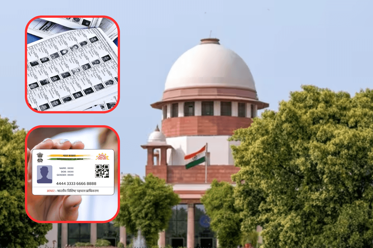 Voter List: ‘आधार कार्ड’ को लेकर चुनाव आयोग ने सुप्रीम कोर्ट में क्या कहा? बिहार में वोटर लिस्ट पर मचा बवाल