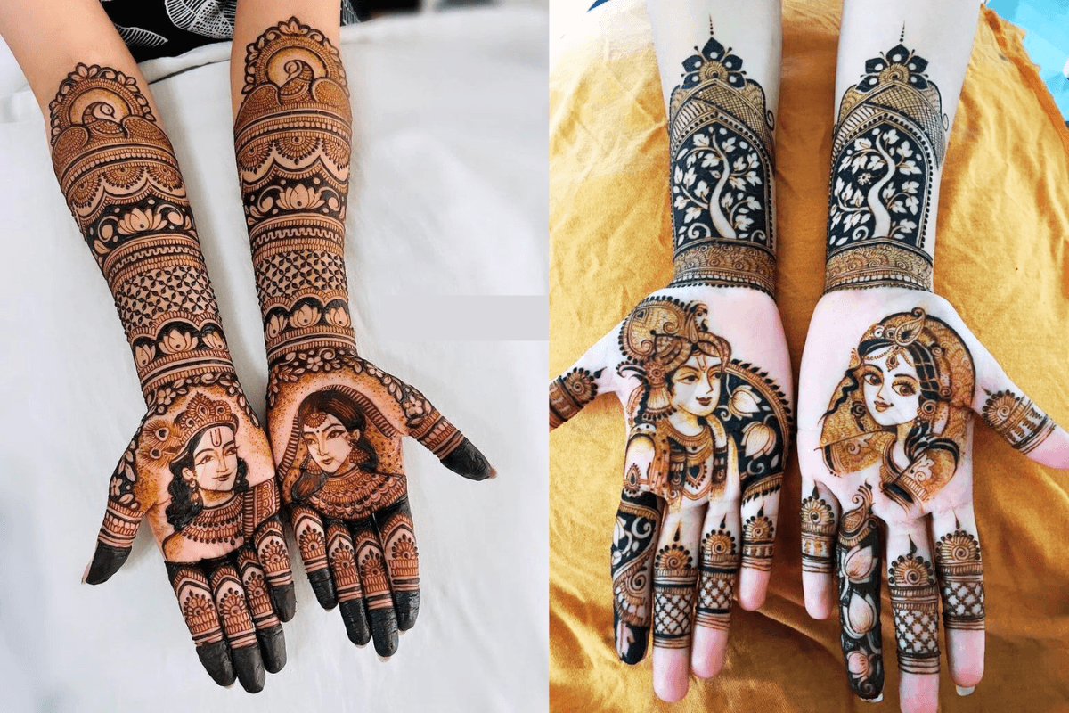 Radha Krishna Mehndi Design: राधा अष्टमी पर लगाएं खूबसूरत मेहंदी डिजाइन भक्ति के रंग में रंगे अपने हाथ