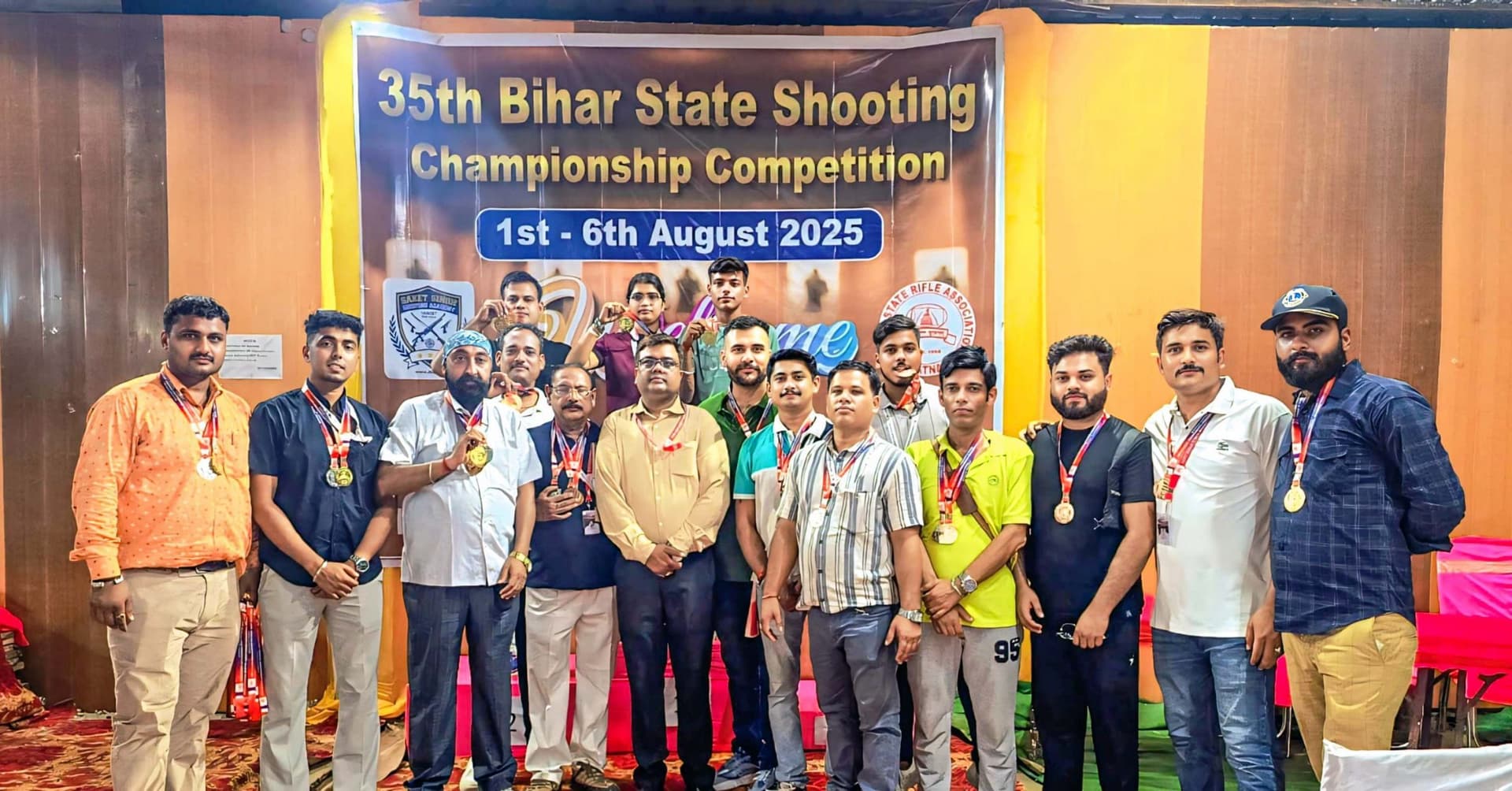 35वीं बिहार स्टेट शूटिंग चैंपियनशिप में मुंगेर ने जीता कुल 41 पदक